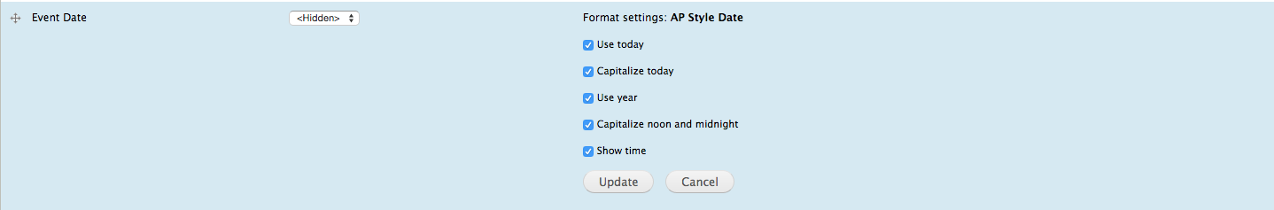 Ap style date drupal
